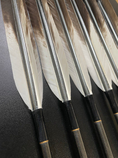 MIZUNO SST8020BMシャフト 犬鷲ホロ羽 六つ矢 【羽長15.0ｃｍ】