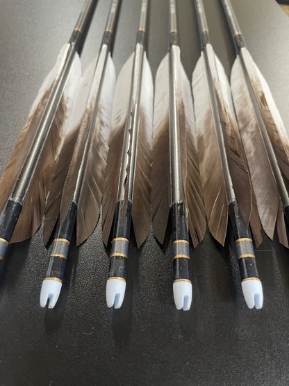 MIZUNO SST8020BMシャフト 犬鷲ホロ羽 六つ矢 【羽長15.0ｃｍ】