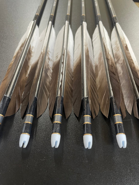 MIZUNO SST8020BMシャフト 犬鷲ホロ羽 六つ矢 【羽長15.0ｃｍ】