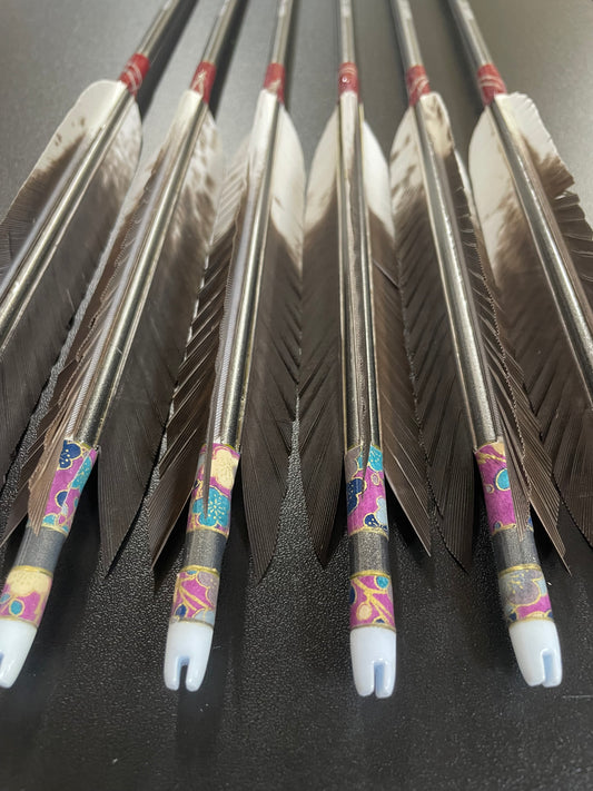 MIZUNO SST7518BM  犬鷲手羽 六つ矢 【羽長14.5ｃｍ】