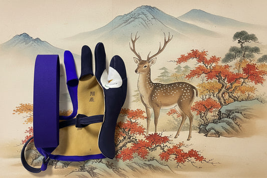 【即納】四つ弽  上作【翔鳳】-堅帽子七分縁【中級者～上級様向け】