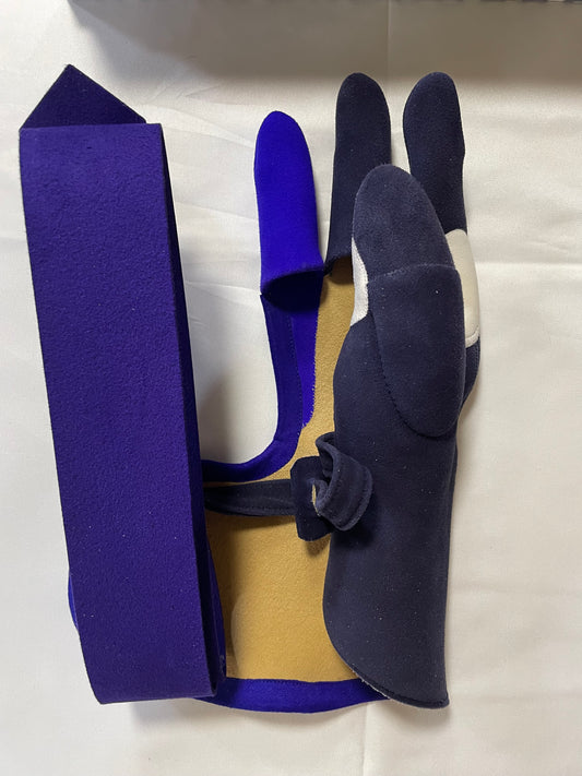 【即納】四つ弽  上作【寛鋭】-堅帽子七分縁【中級者～上級様向け】