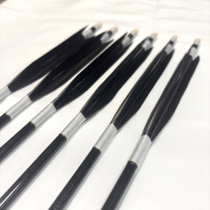 【即納】遠的矢　六つ矢 KC6518シャフト  黒ヤリ羽　遠的矢