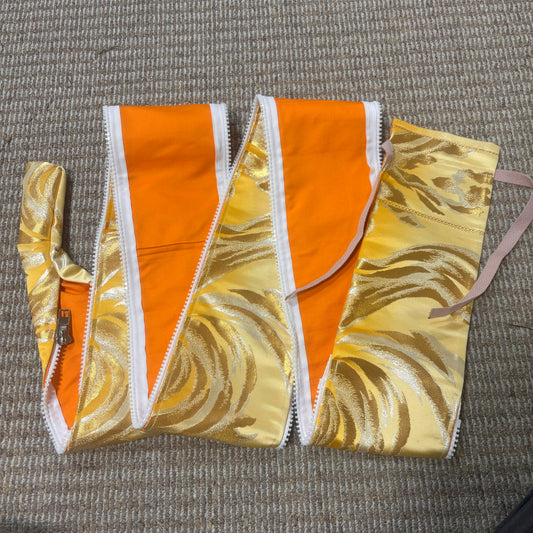 ファスナー付き弓袋　着物リメイク　④