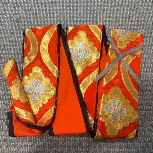 ファスナー付き弓袋　着物リメイク　 ⑥