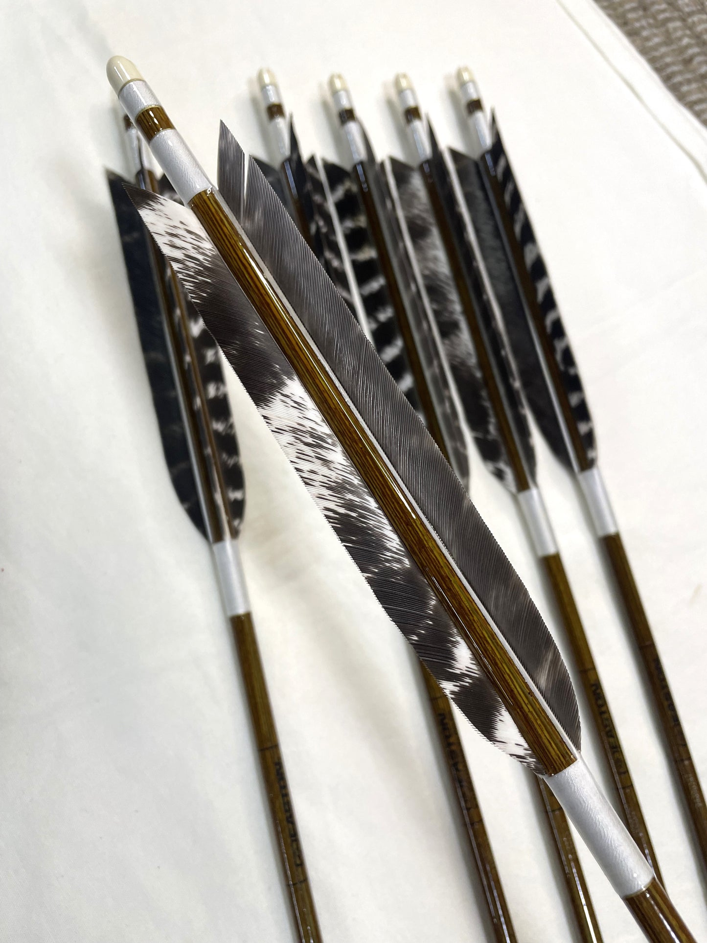 【80-23】EASTON　ウッドカーボンシャフト ワイルドターキー六つ矢 　天弓筈