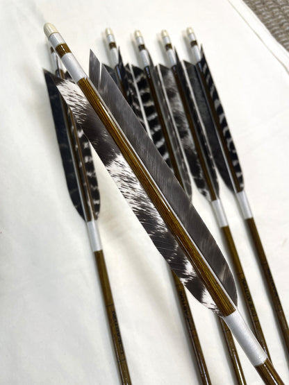 【80-23】EASTON　ウッドカーボンシャフト ワイルドターキー六つ矢 　天弓筈
