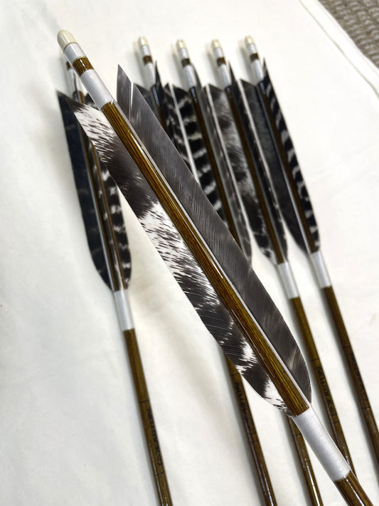 【80-23】EASTON　ウッドカーボンシャフト ワイルドターキー六つ矢 　天弓筈