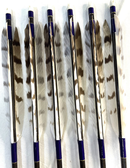 KC75-22 カーボンシャフト 白鷹手羽 六つ矢 糸巻 紫