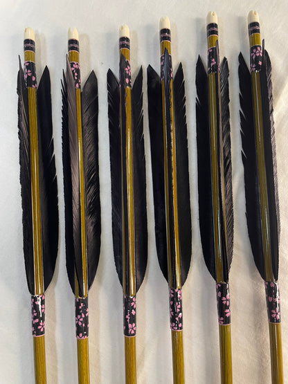 EASTON76-20シャフトターキー黒染 六つ矢