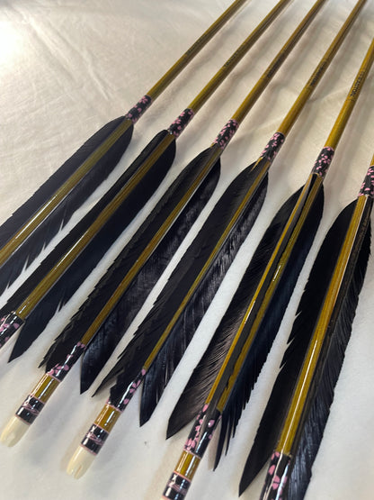 EASTON76-20シャフトターキー黒染 六つ矢