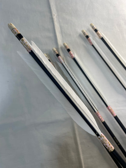 匠カーボン75-17Sシャフト  ターキー白羽　和紙巻