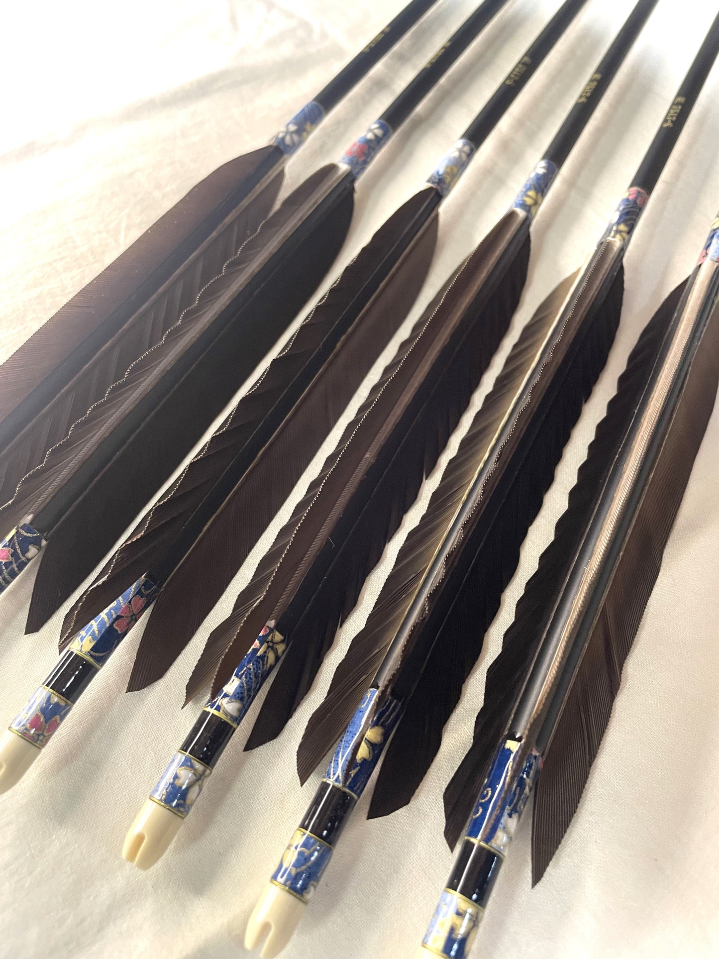 匠カーボン75-17Sシャフト  黒手羽　和紙巻