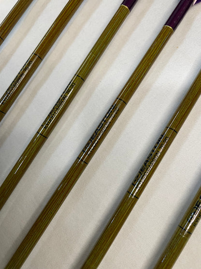 【76-20】EASTON　ウッドカーボンシャフト ターキー染羽六つ矢 　天弓筈
