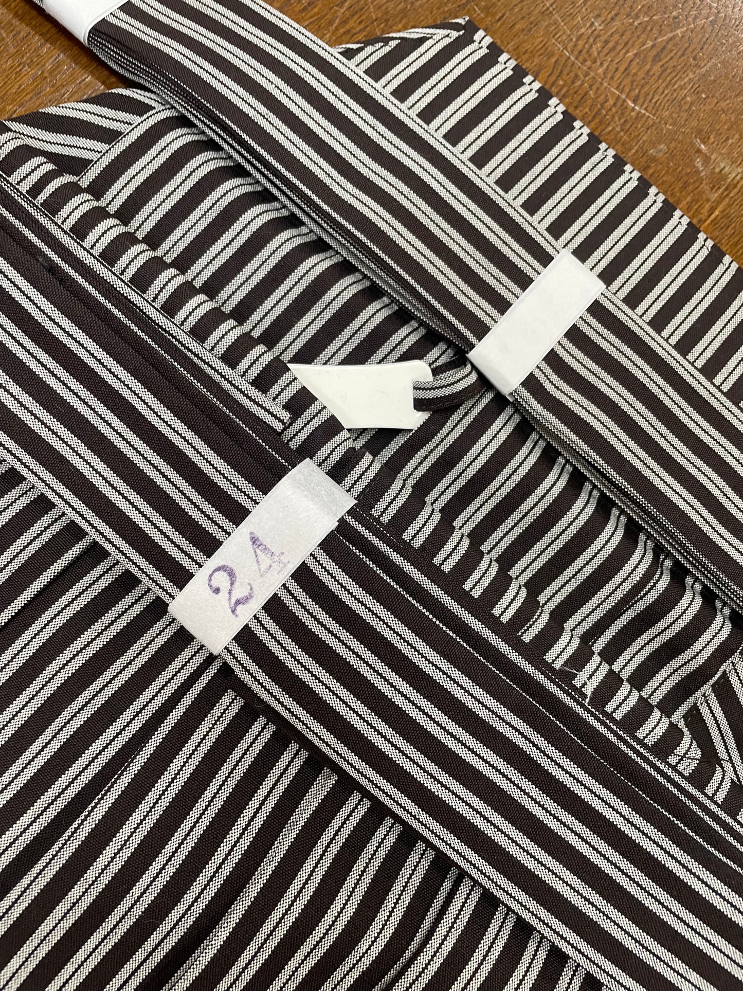 【特価】縞袴⑧　２尺4寸：前紐下約87ｃｍ【四割引】