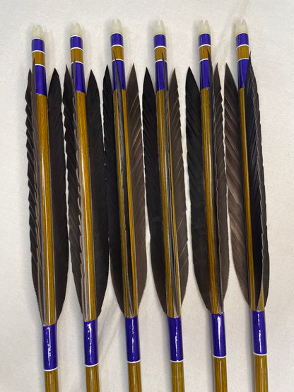 【特価品】EASTON7620カーボン 熊手羽風切 六つ矢 【羽長14.0ｃｍ】