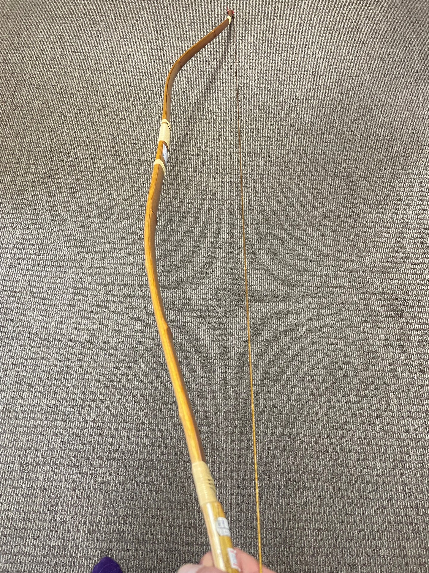 【特価】竹弓    肥後三郎　上作・にべ　竹弓　並寸12.0-12.3ｋｇ【送料別途】