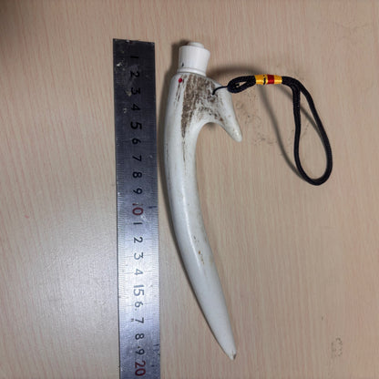 【限定一点物】エゾシカ角　ギリ粉入れ 　特殊形状