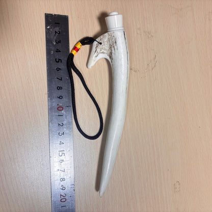 【限定一点物】エゾシカ角　ギリ粉入れ 　特殊形状
