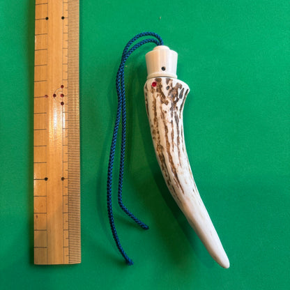 【特価】エゾシカ角　ギリ粉入れ 　並作  22